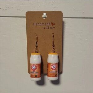 Handmade "Baking Soda" Earrings
